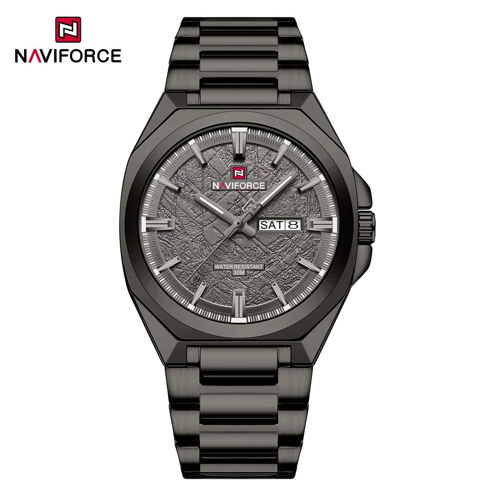 Naviforce 9273 Silver Black - Image 4