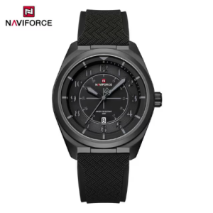 Naviforce 9281T Black Silicone Men's Watch