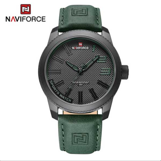 Naviforce NF9202 Men's Sports Leather Watch - Image 3